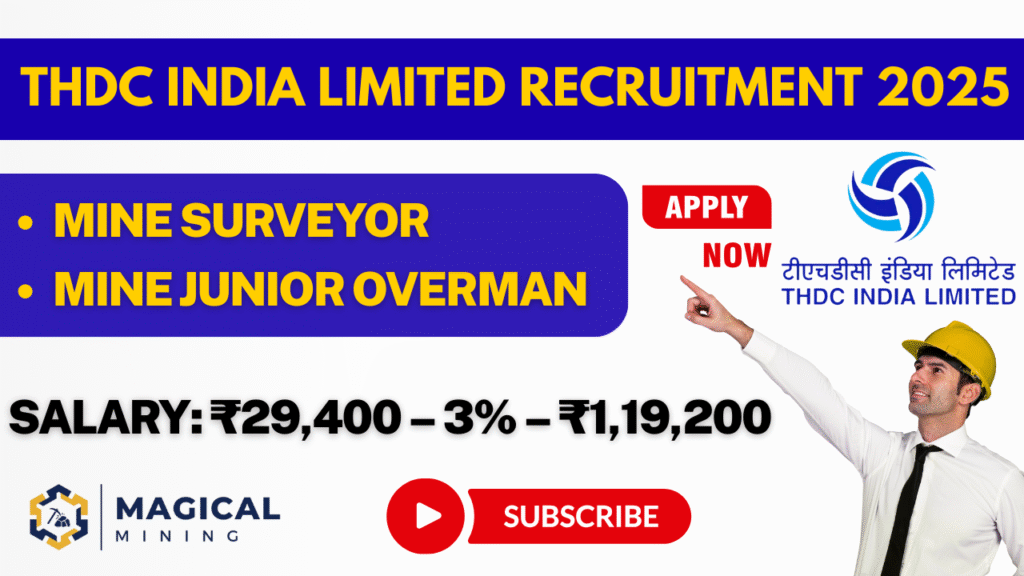 THDC India Limited Recruitment 2025