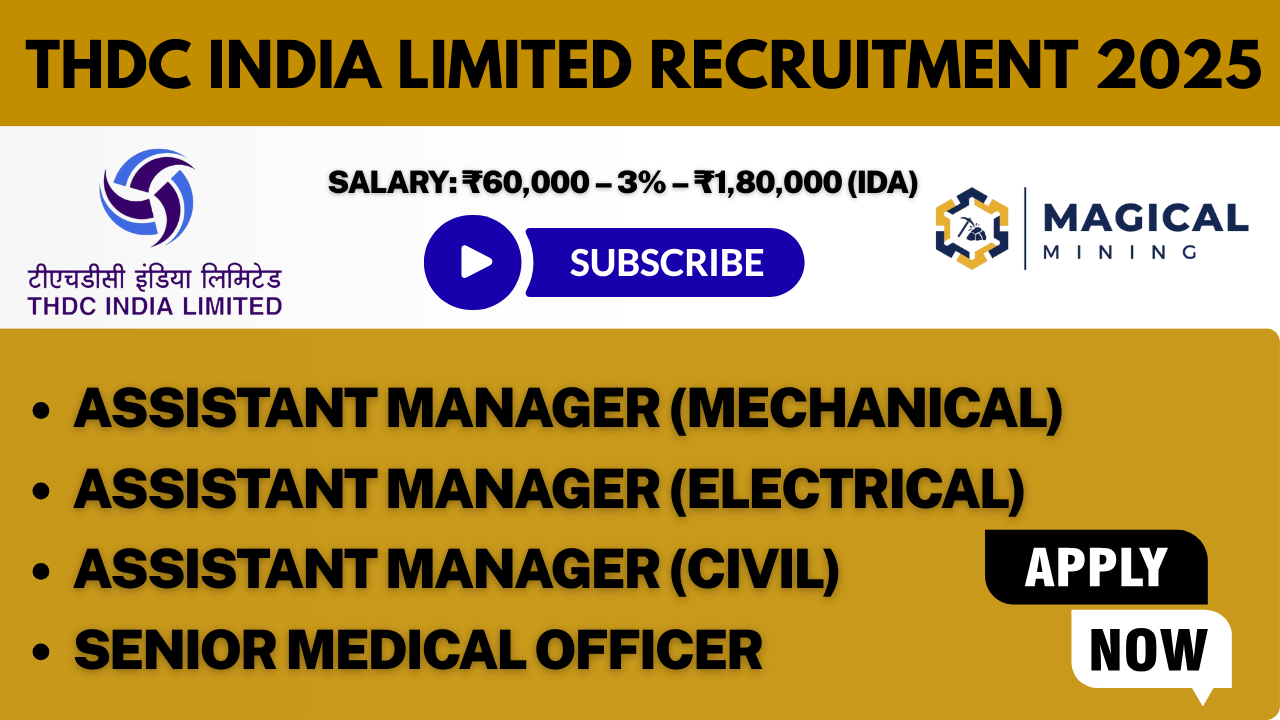 THDC India Limited Recruitment 2025