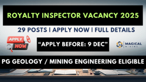 Royalty Inspector Recruitment 2025