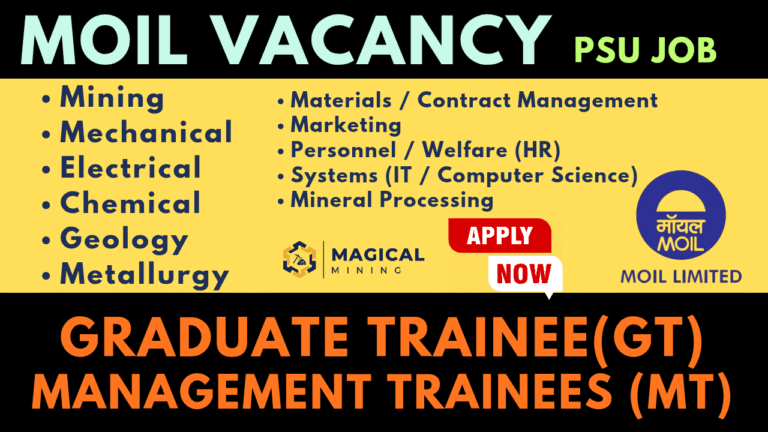MOIL Graduate Trainee Recruitment 2025