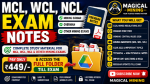 MCL Mining Sirdar & Overman Notes 2026